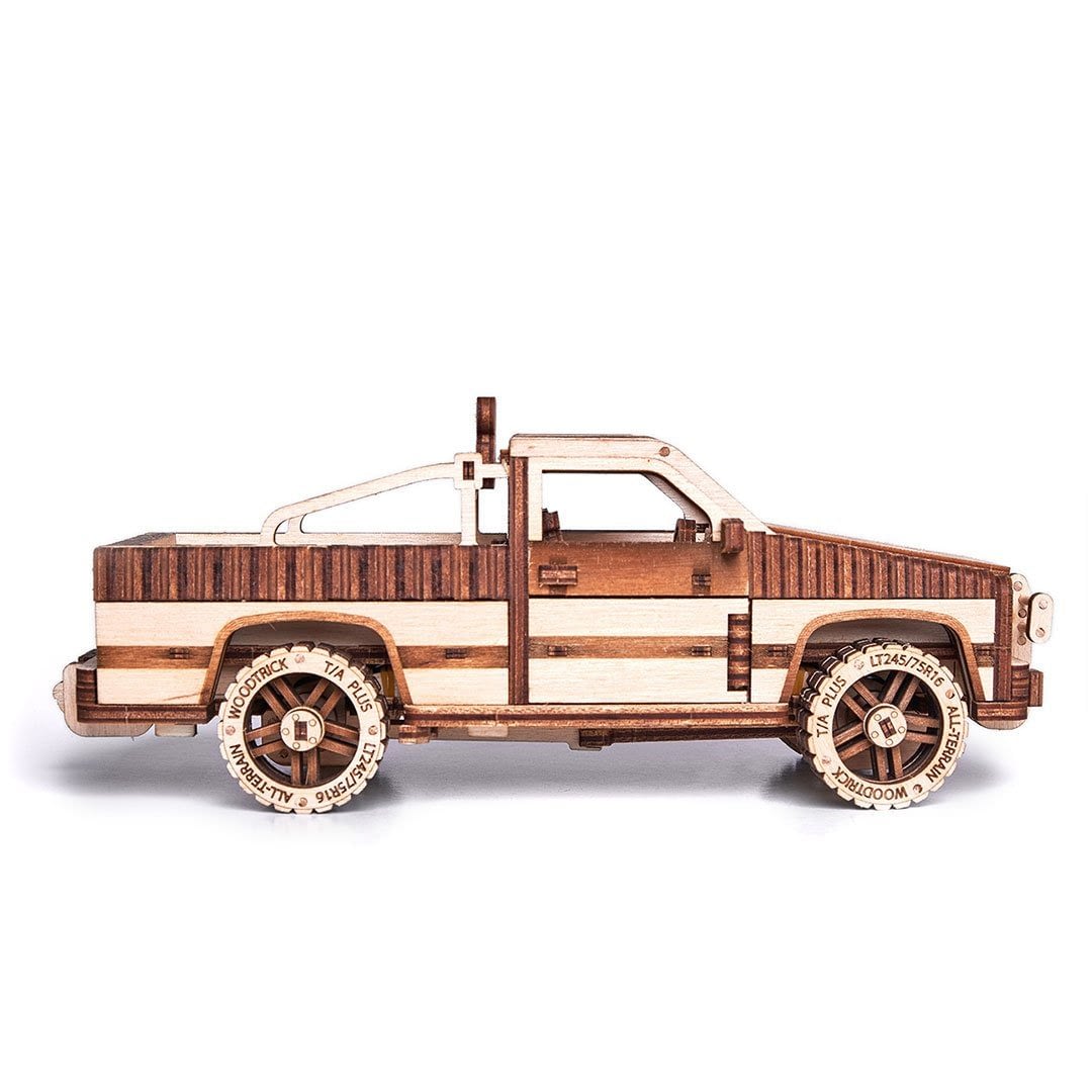 Truck Wood Puzzle Decor Brain Teaser with instructions Truck Collectible Decor 
